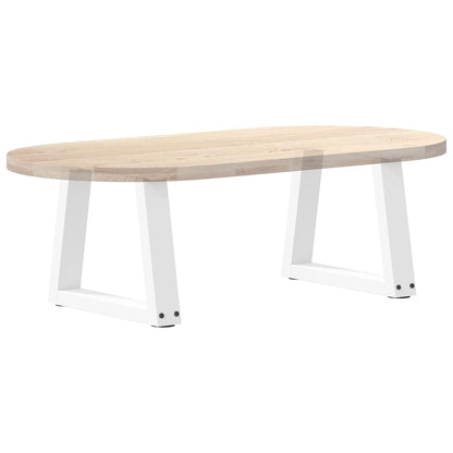 vidaXL Couchtischbeine V-Form 2 Stück Weiß 40x(30-31,3) cm Stahl