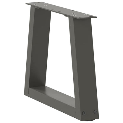 vidaXL Pieds de table basse en forme de V 2 pcs Anthracite 40x(30-31,3) cm Acier