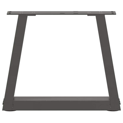 vidaXL Pieds de table basse en forme de V 2 pcs Anthracite 40x(30-31,3) cm Acier