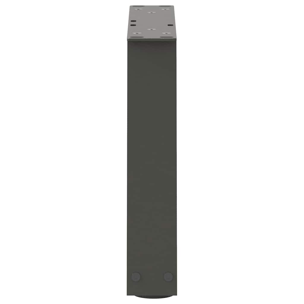 vidaXL Pieds de table basse en forme de V 2 pcs Anthracite 40x(30-31,3) cm Acier