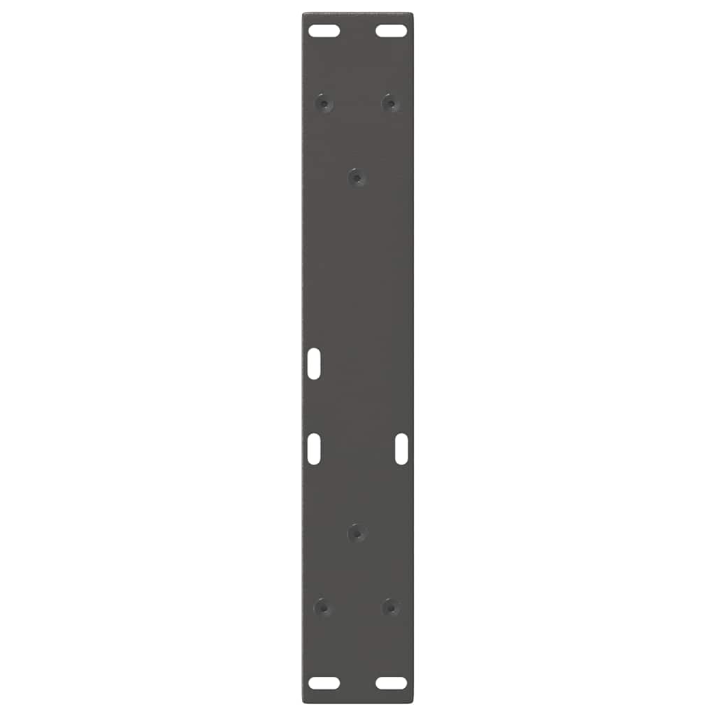 vidaXL Pieds de table basse en forme de V 2 pcs Anthracite 40x(30-31,3) cm Acier