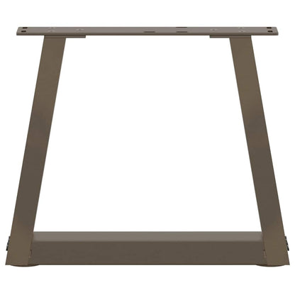 vidaXL Couchtischbeine V-Form 2 Stück Naturstahl 40x(30-31,3) cm Stahl