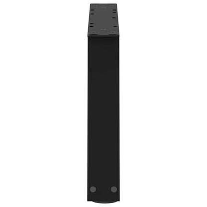 vidaXL Pieds de table basse en V 2 pcs Noir 50x(30-31,3) cm Acier
