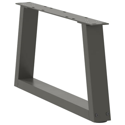 vidaXL Pieds de table basse en V 2 pcs Anthracite 50x(30-31,3) cm Acier