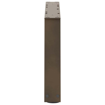 vidaXL Couchtischbeine V-Form 2 Stück Naturstahl 50x(30-31,3) cm Stahl