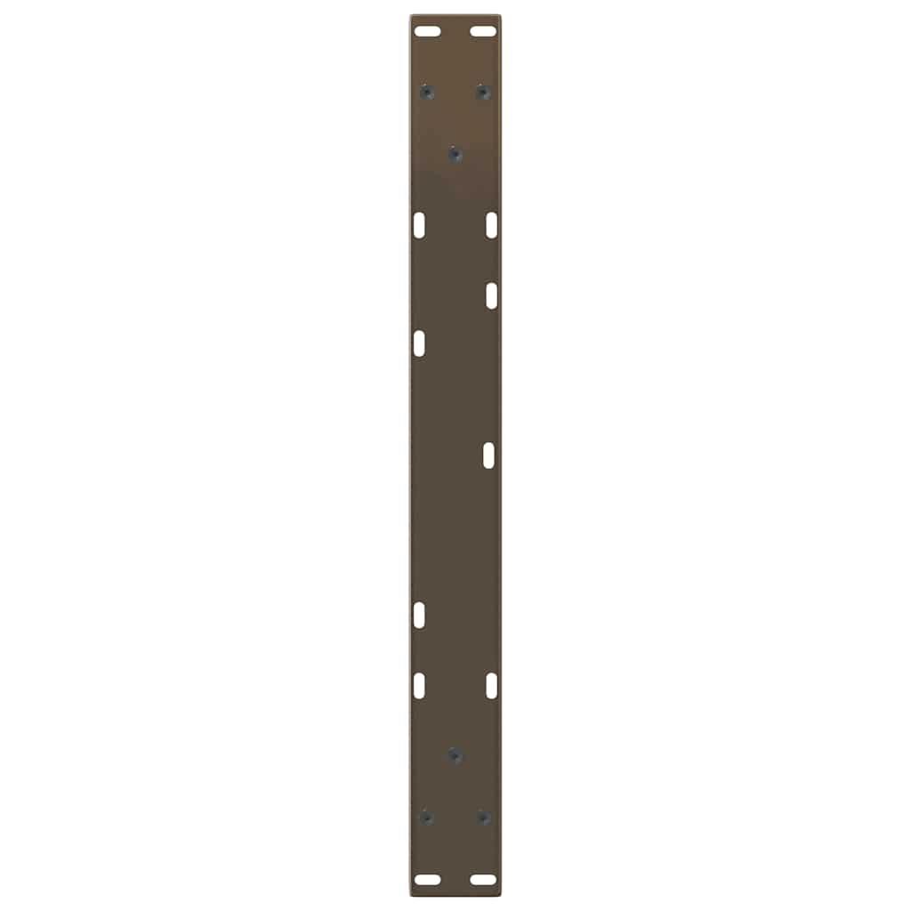 vidaXL Couchtischbeine V-Form 2 Stück Naturstahl 50x(30-31,3) cm Stahl