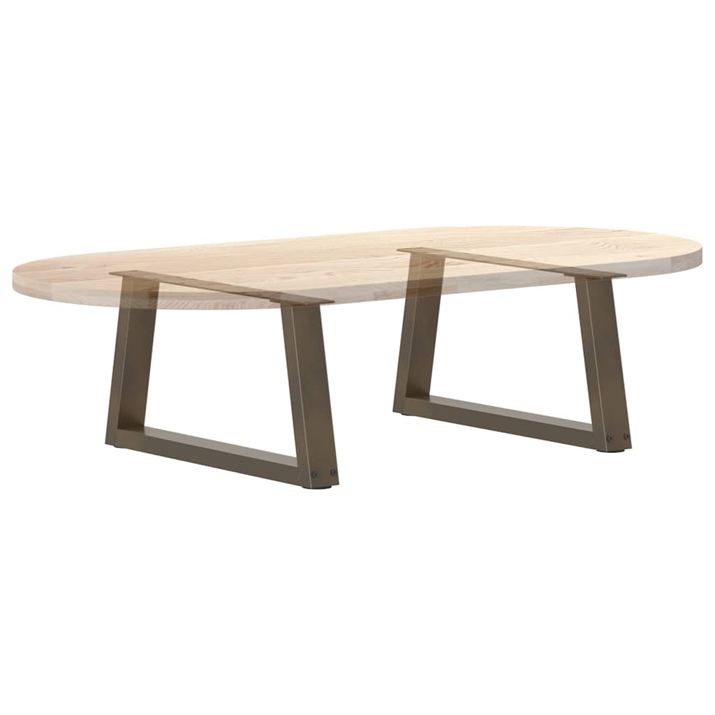 vidaXL Couchtischbeine V-Form 2 Stück Naturstahl 50x(30-31,3) cm Stahl