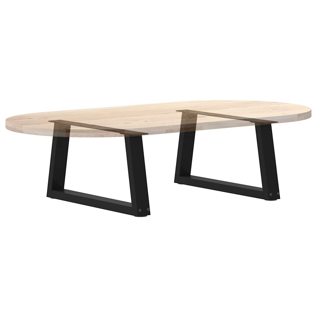 vidaXL Couchtischbeine V-Form 2 Stück Schwarz 60x(30-31,3) cm Stahl