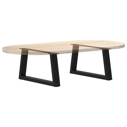 vidaXL Couchtischbeine V-Form 2 Stück Schwarz 60x(30-31,3) cm Stahl