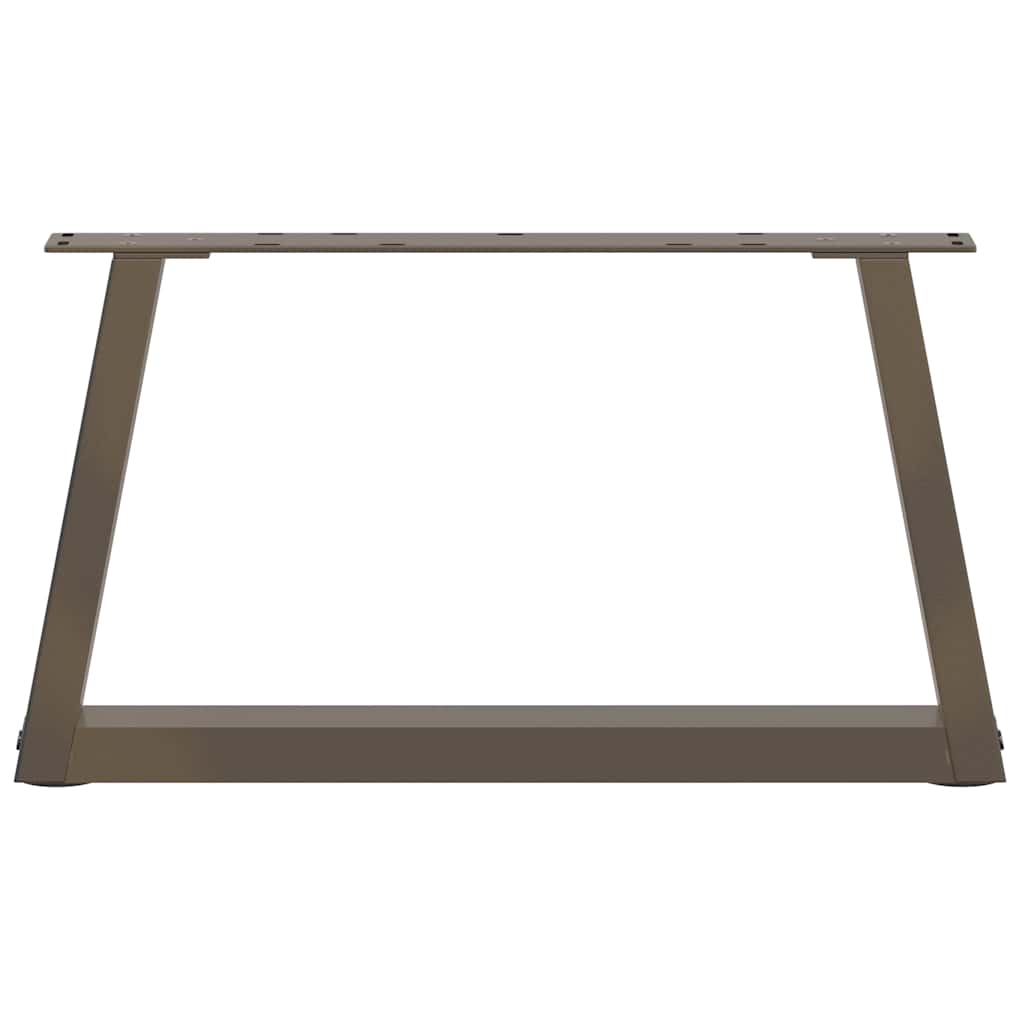 vidaXL Pieds de table basse en V 2 pcs Acier brut 60x(30-31,3) cm Acier