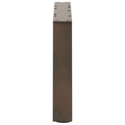 vidaXL Pieds de table basse en V 2 pcs Acier brut 60x(30-31,3) cm Acier