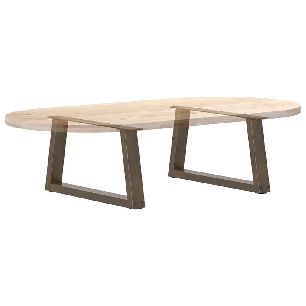 vidaXL Pieds de table basse en V 2 pcs Acier brut 60x(30-31,3) cm Acier