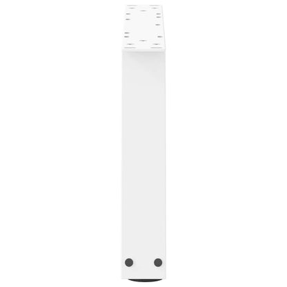 vidaXL Pieds de table basse en V 2 pcs Blanc 70x(30-31,3) cm Acier