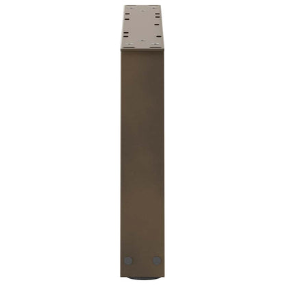 vidaXL Pieds de table basse en V 2 pcs Acier naturel 70x(30-31,3) cm Acier