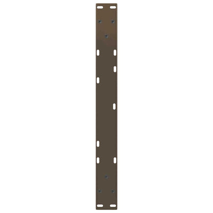 vidaXL Pieds de table basse en V 2 pcs Acier naturel 70x(30-31,3) cm Acier