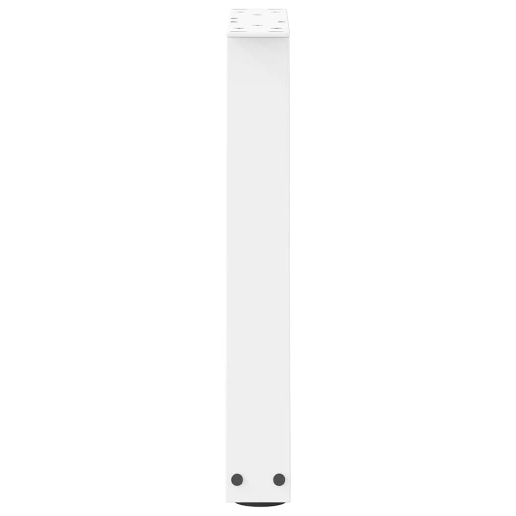 vidaXL Couchtischbeine V-Form 2 Stück Weiß 28x(42-43,3) cm Stahl