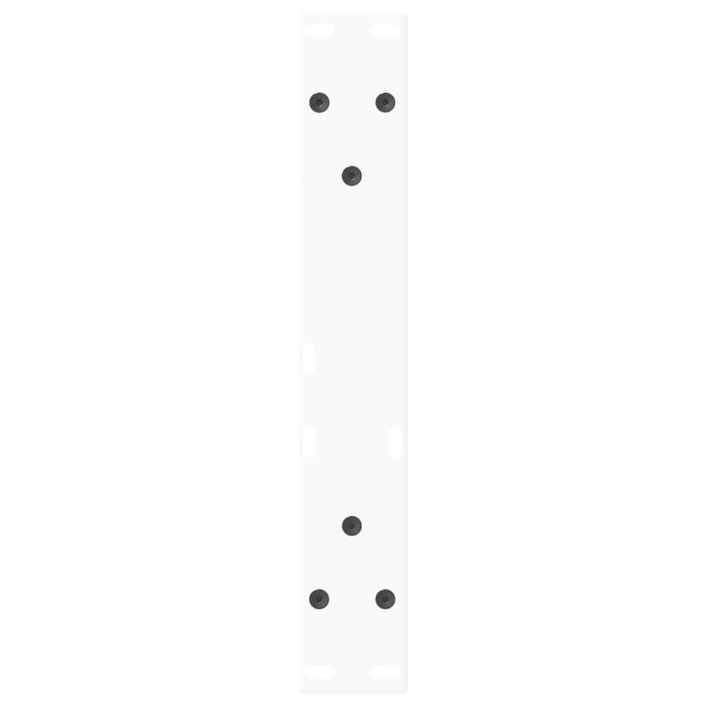 vidaXL Couchtischbeine V-Form 2 Stück Weiß 28x(42-43,3) cm Stahl