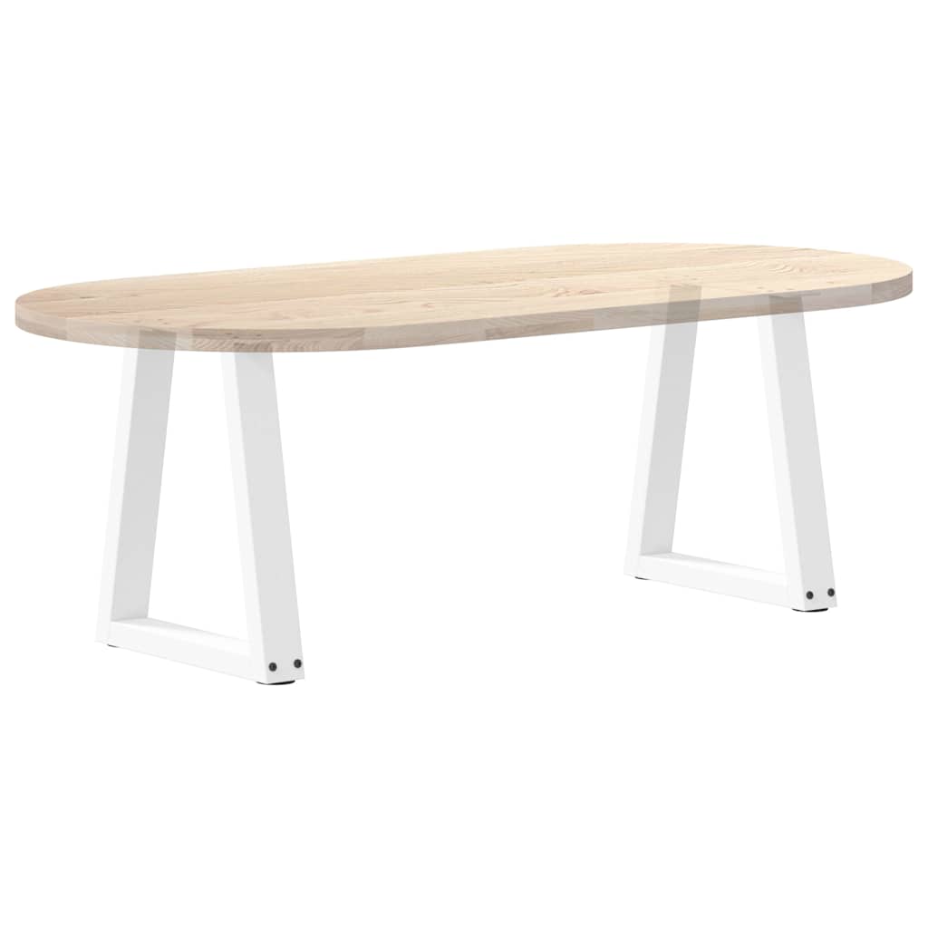vidaXL Couchtischbeine V-Form 2 Stück Weiß 28x(42-43,3) cm Stahl