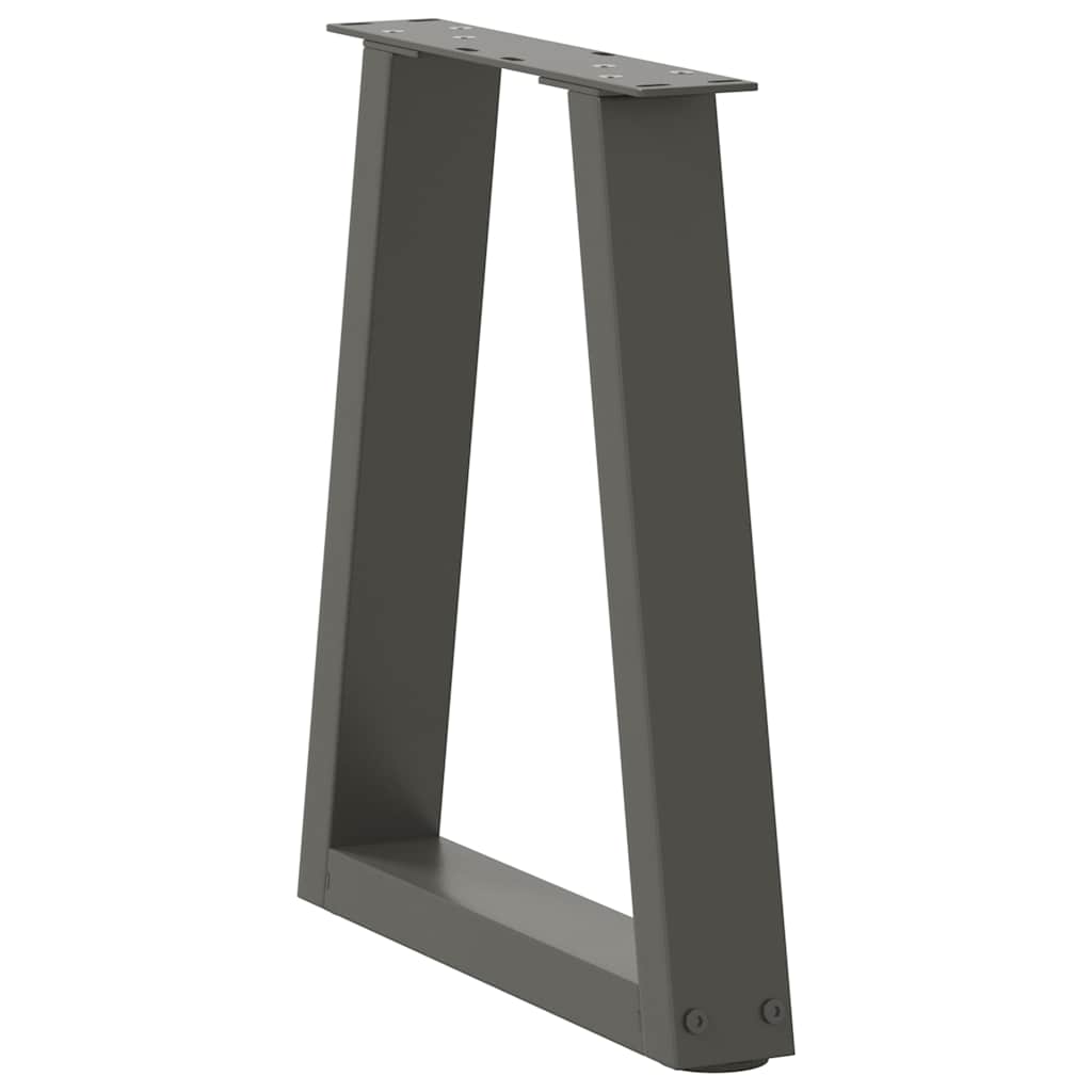 vidaXL Pieds de table basse en forme de V 2 pcs Anthracite 28x(42-43,3) cm Acier