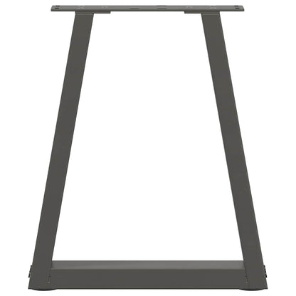 Pieds de table basse vidaXL en V, 2 pcs, anthracite, 38x(42-43,3) cm, acier
