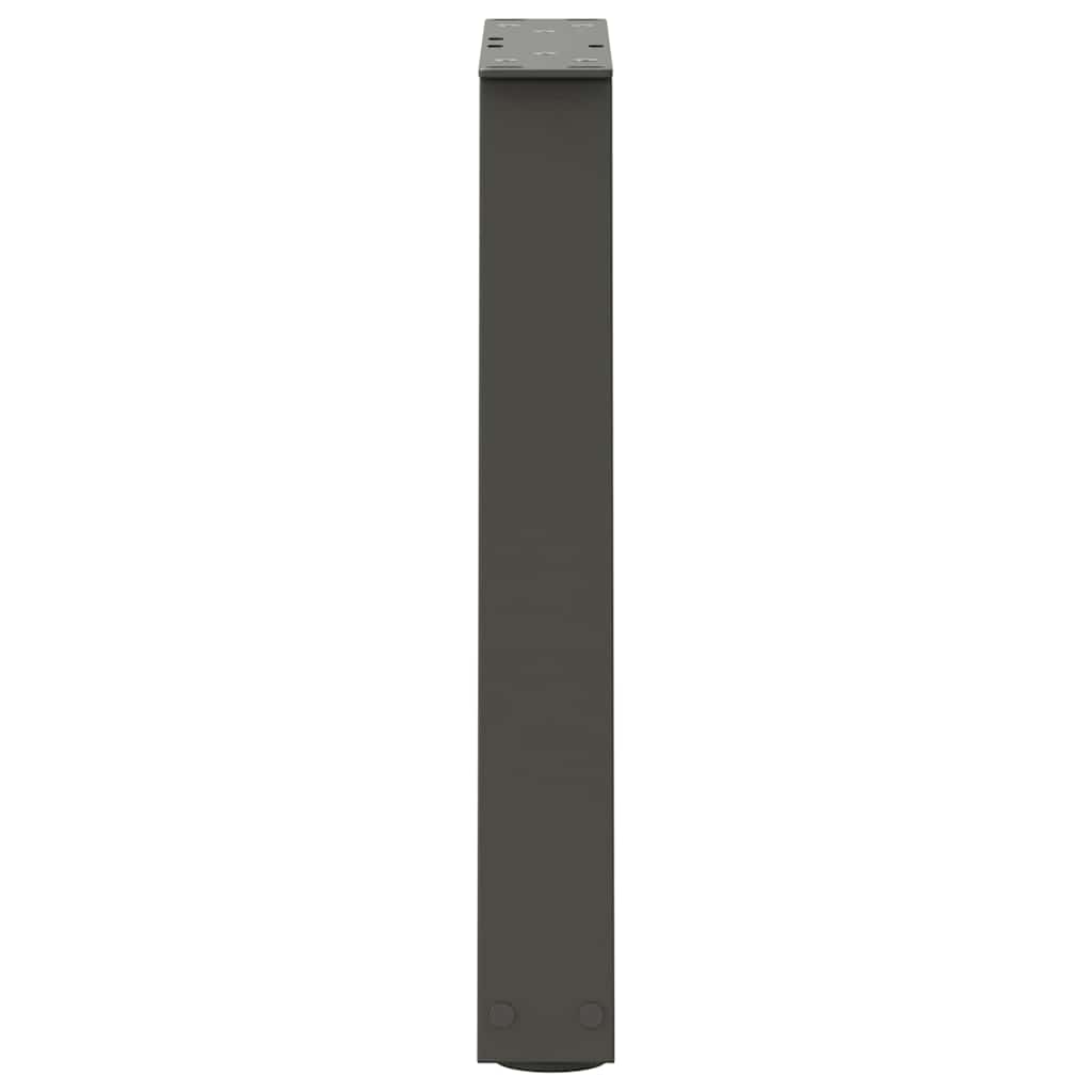 Pieds de table basse vidaXL en V, 2 pcs, anthracite, 38x(42-43,3) cm, acier