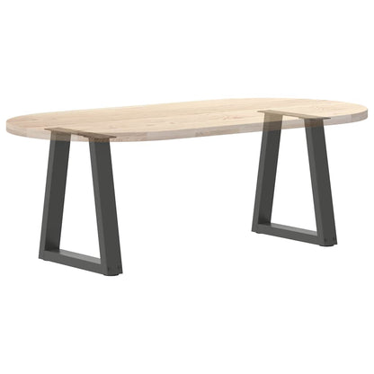 Pieds de table basse vidaXL en V, 2 pcs, anthracite, 38x(42-43,3) cm, acier