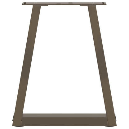 vidaXL Pieds de table basse en forme de V 2 pcs Acier naturel 38x(42-43,3) cm Acier