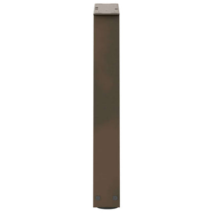 vidaXL Pieds de table basse en forme de V 2 pcs Acier naturel 38x(42-43,3) cm Acier