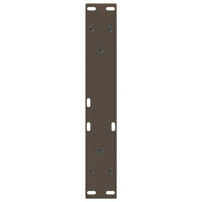 vidaXL Pieds de table basse en forme de V 2 pcs Acier naturel 38x(42-43,3) cm Acier