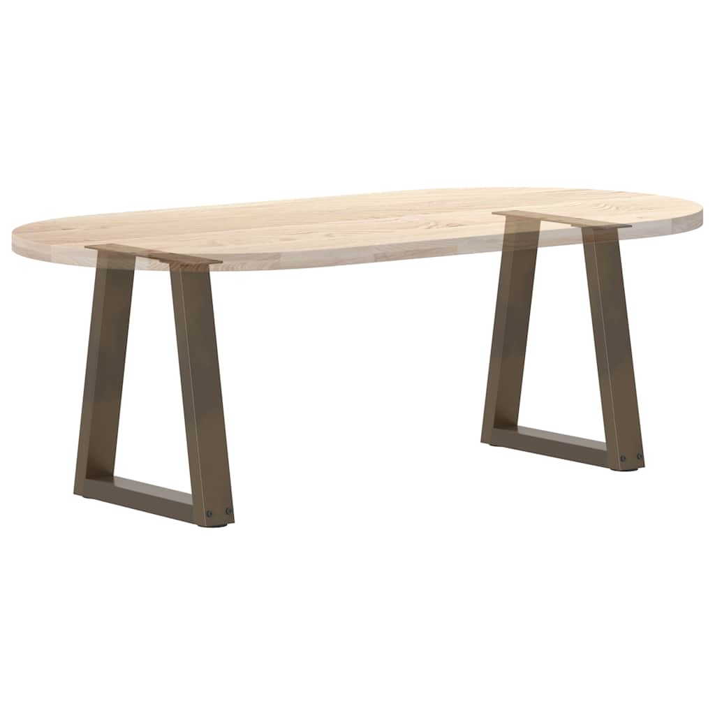 vidaXL Pieds de table basse en forme de V 2 pcs Acier naturel 38x(42-43,3) cm Acier