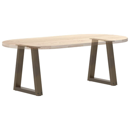 vidaXL Pieds de table basse en forme de V 2 pcs Acier naturel 38x(42-43,3) cm Acier