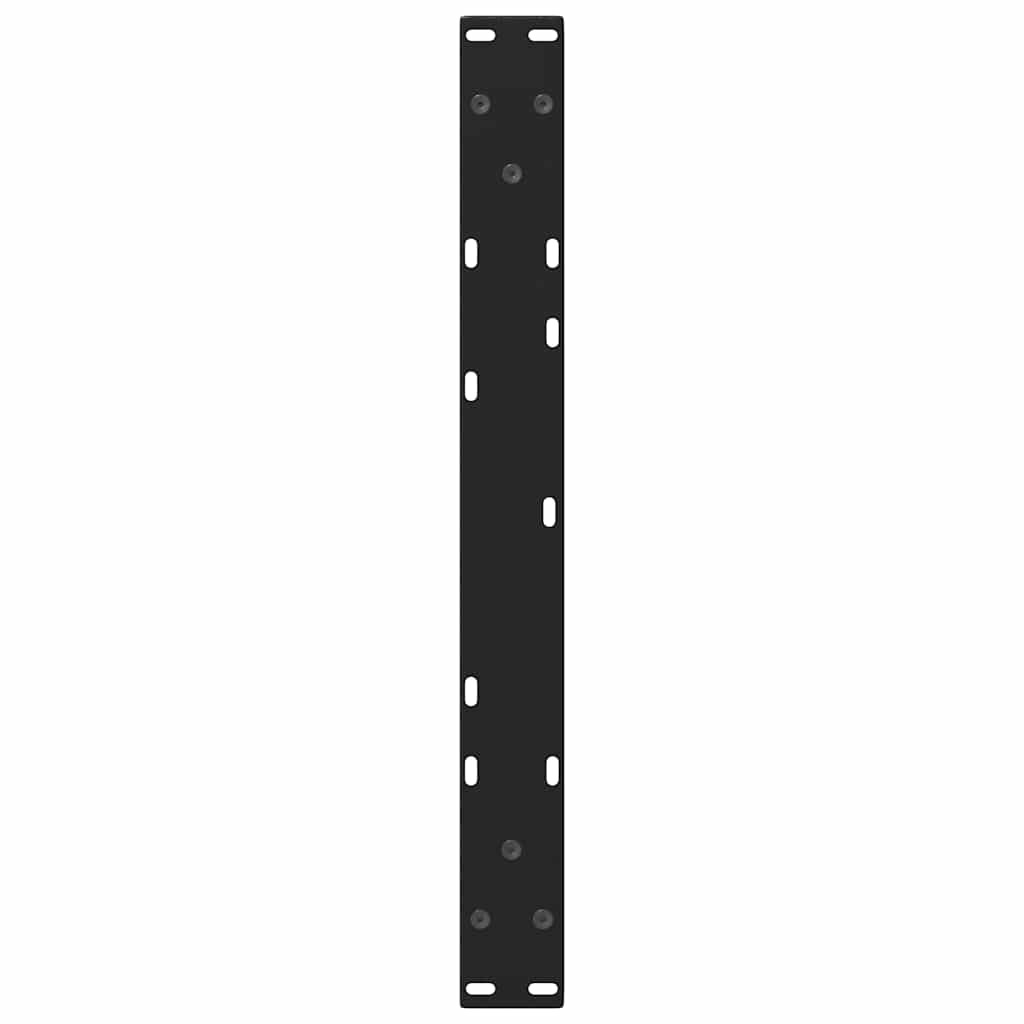 vidaXL Couchtischbeine V-Form 2 Stück Schwarz 50x(42-43,3) cm Stahl