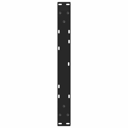 vidaXL Couchtischbeine V-Form 2 Stück Schwarz 50x(42-43,3) cm Stahl