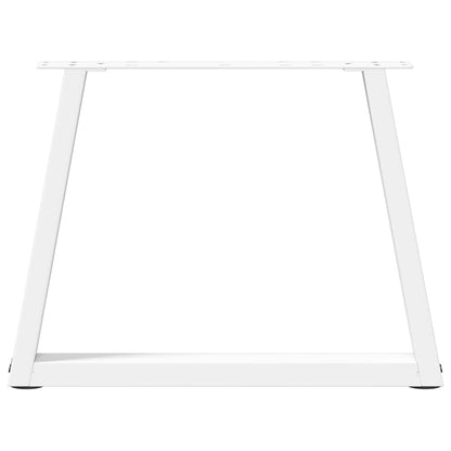 vidaXL Couchtischbeine V-Form 2 Stück Weiß 50x(42-43,3) cm Stahl