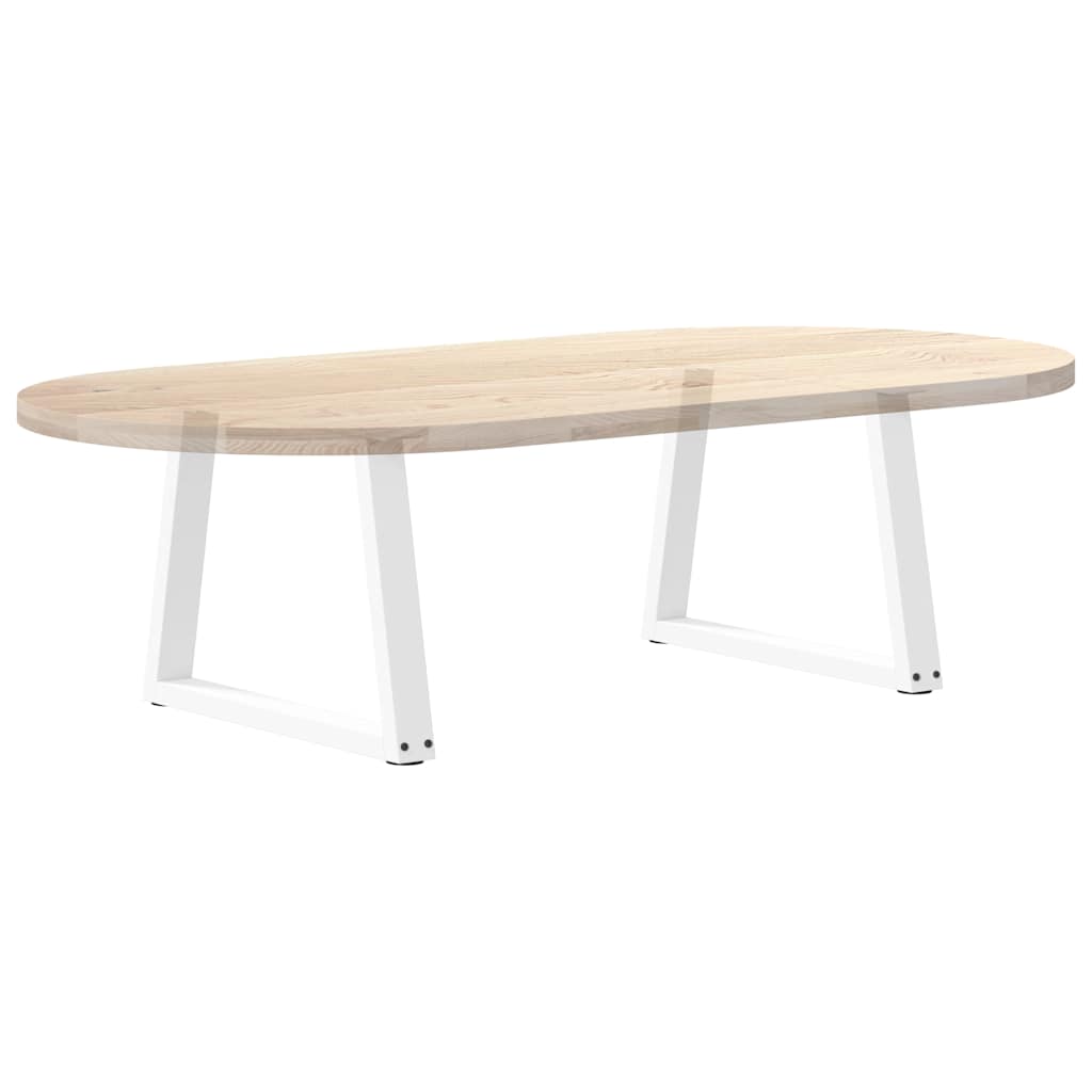 vidaXL Couchtischbeine V-Form 2 Stück Weiß 50x(42-43,3) cm Stahl