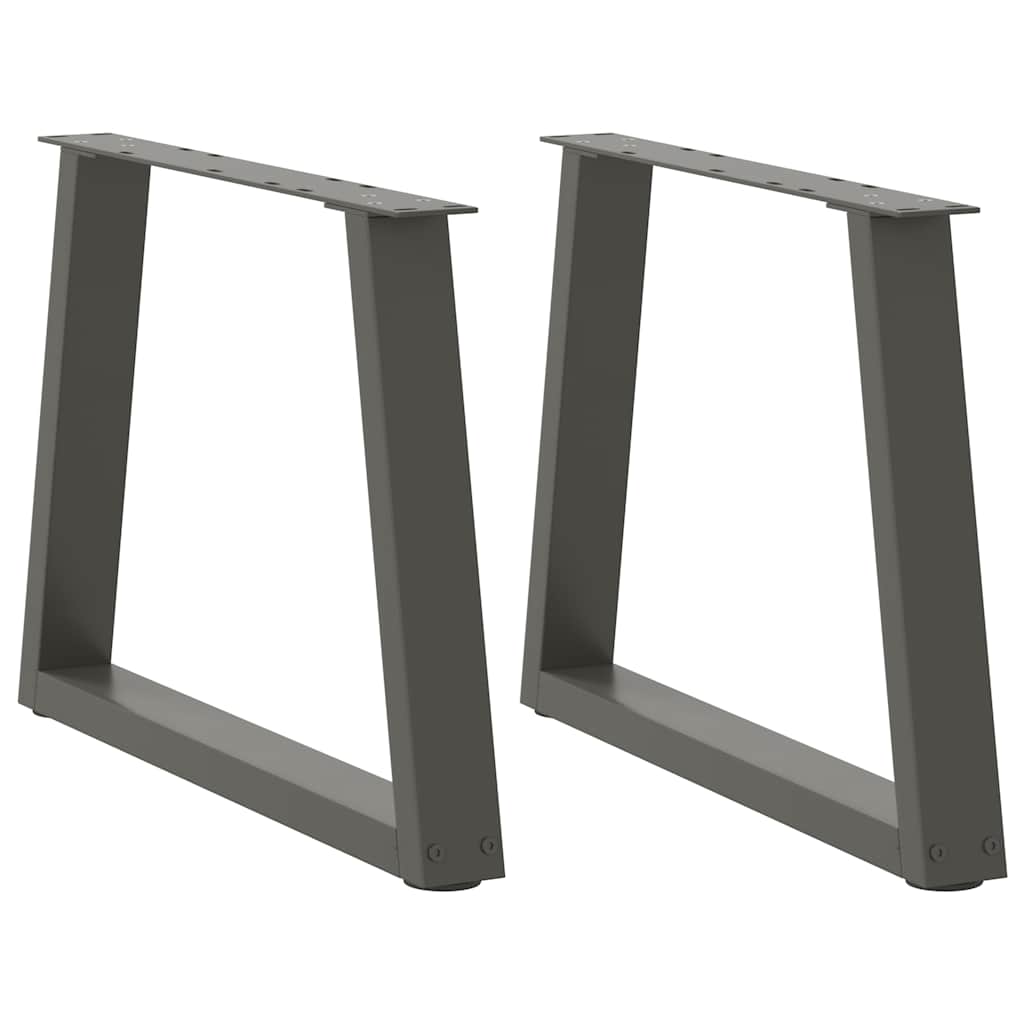 vidaXL Couchtischbeine V-Form 2 Stück Anthrazit 50x(42-43,3) cm Stahl