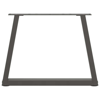 vidaXL Couchtischbeine V-Form 2 Stück Anthrazit 50x(42-43,3) cm Stahl