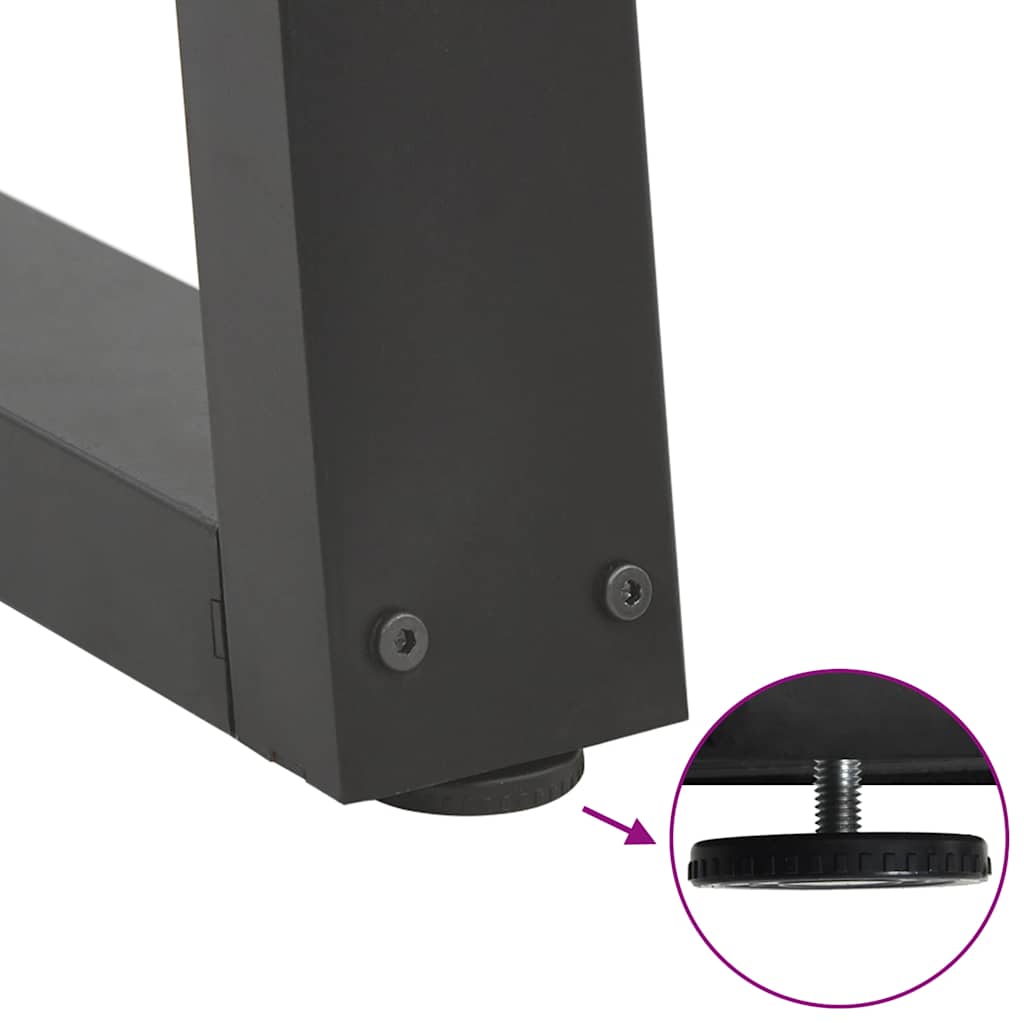 vidaXL Couchtischbeine V-Form 2 Stück Anthrazit 50x(42-43,3) cm Stahl