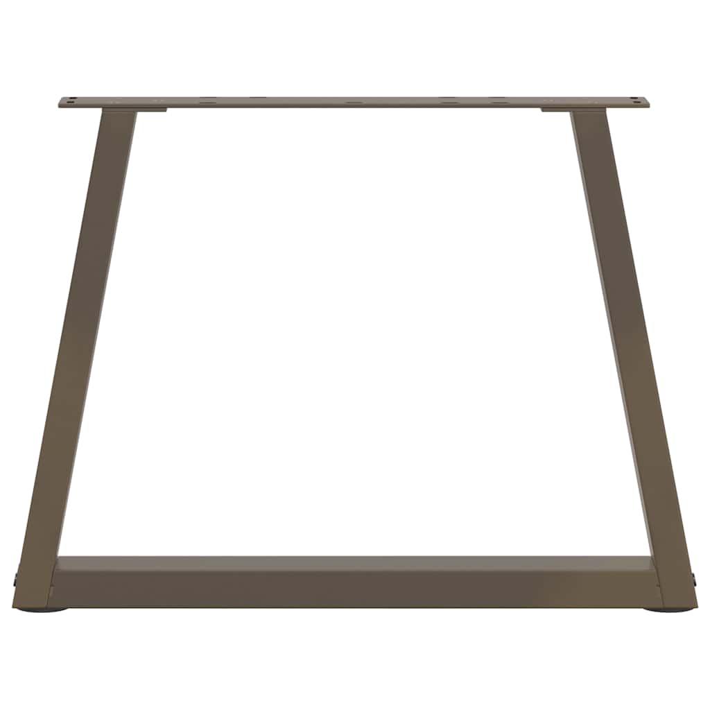 vidaXL Pieds de table basse en V 2 pcs Acier brut 50x(42-43,3) cm Acier