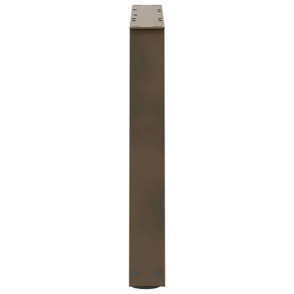 vidaXL Pieds de table basse en V 2 pcs Acier brut 50x(42-43,3) cm Acier