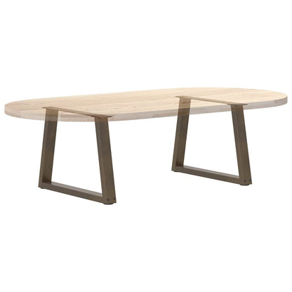 vidaXL Pieds de table basse en V 2 pcs Acier brut 50x(42-43,3) cm Acier