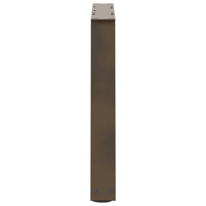 vidaXL Couchtischbeine V-Form 2 Stück Naturstahl 60x(42-43,3) cm Stahl