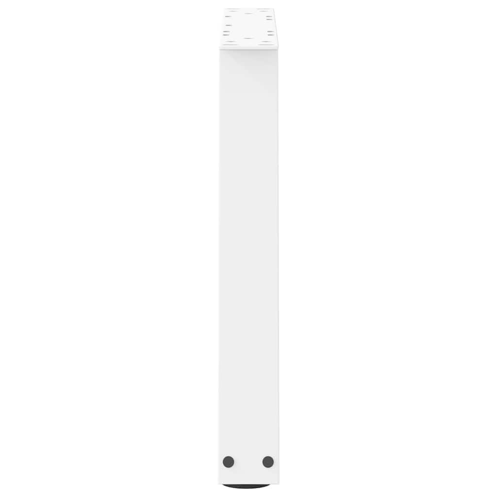 vidaXL Couchtischbeine V-Form 2 Stück Weiß 70x(42-43,3) cm Stahl