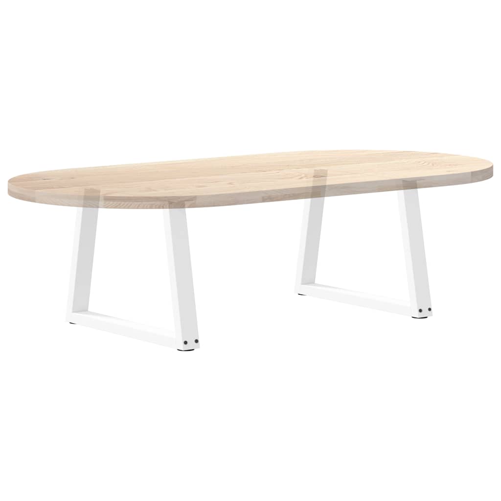 vidaXL Couchtischbeine V-Form 2 Stück Weiß 70x(42-43,3) cm Stahl