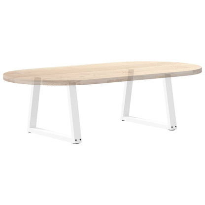 vidaXL Couchtischbeine V-Form 2 Stück Weiß 70x(42-43,3) cm Stahl