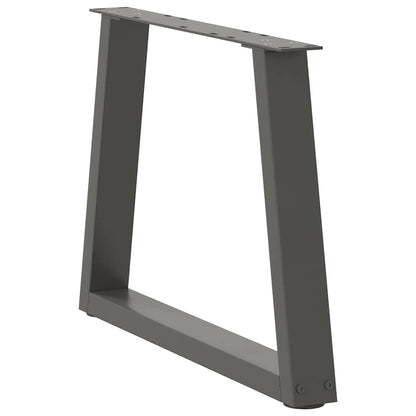 vidaXL Pieds de table basse en forme de V 2 pcs Anthracite 70x(42-43,3) cm Acier