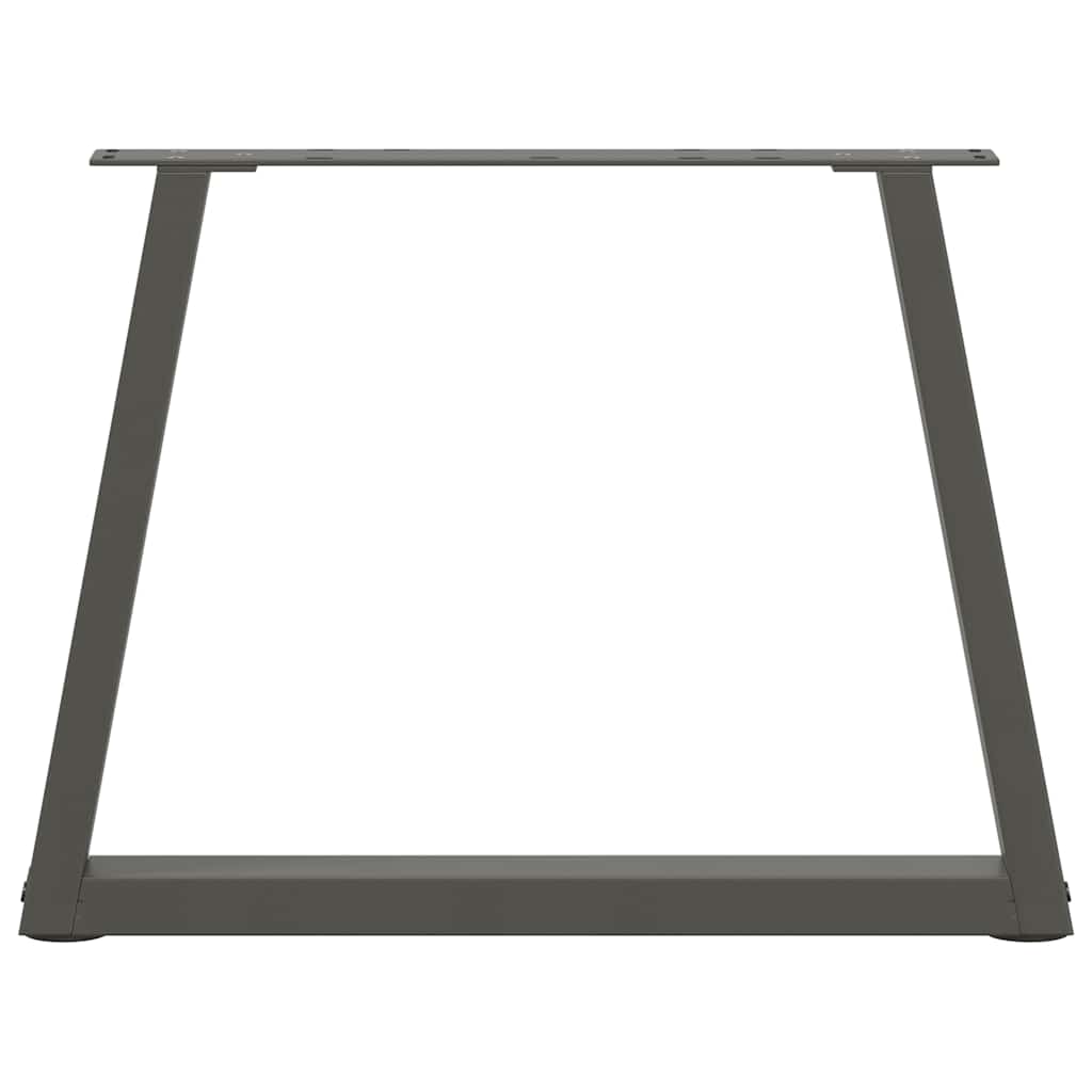 vidaXL Pieds de table basse en forme de V 2 pcs Anthracite 70x(42-43,3) cm Acier