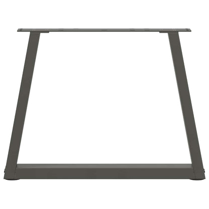 vidaXL Pieds de table basse en forme de V 2 pcs Anthracite 70x(42-43,3) cm Acier