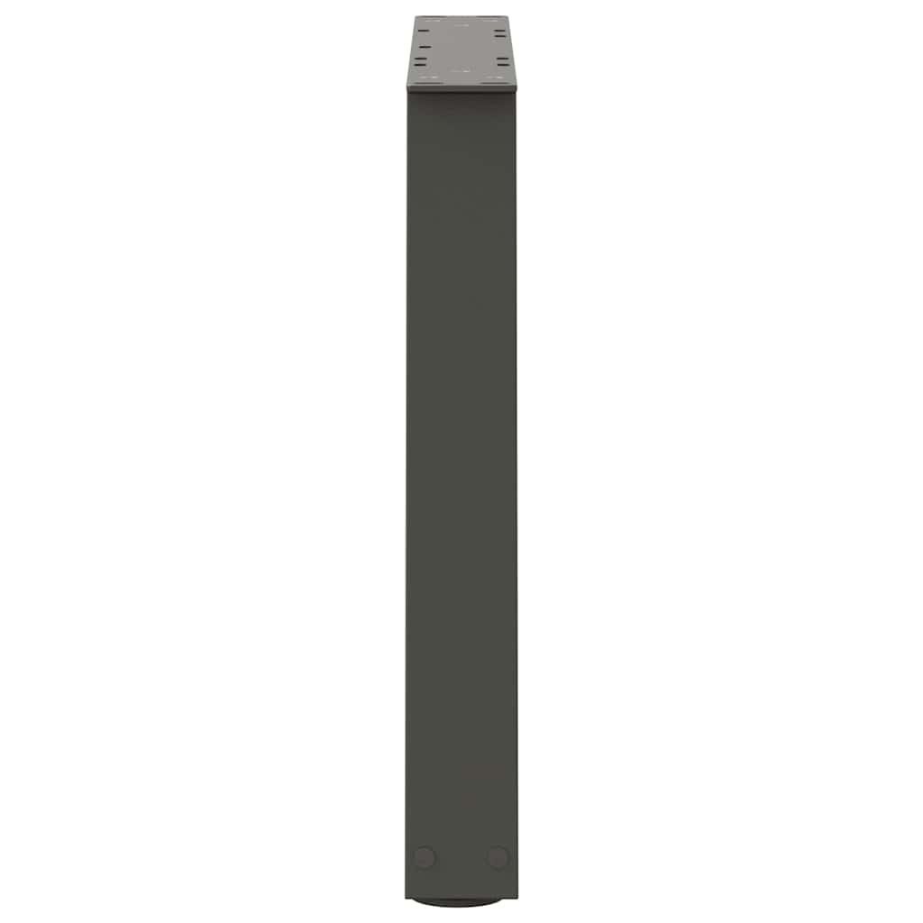 vidaXL Pieds de table basse en forme de V 2 pcs Anthracite 70x(42-43,3) cm Acier