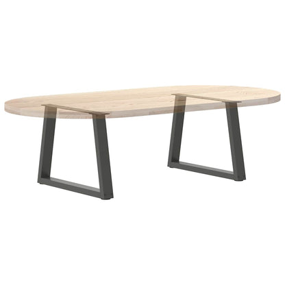 vidaXL Pieds de table basse en forme de V 2 pcs Anthracite 70x(42-43,3) cm Acier